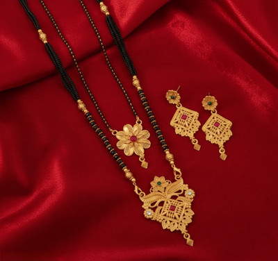 Rasadiya Brass Gold-plated Gold Jewellery Set(Pack of 1)