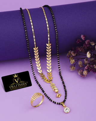 Vraj india Metal Gold-plated Gold Jewellery Set(Pack of 1)