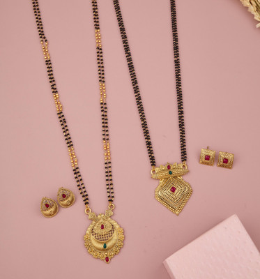 evashoppy Copper Gold-plated Gold Jewellery Set(Pack of 1)