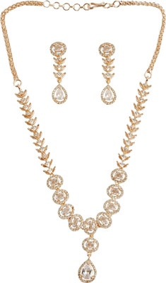 house of common Brass Rhodium Rose Gold Jewellery Set(Pack of 1)