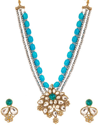 CATALYST Alloy Gold-plated Grey, Blue Jewellery Set(Pack of 1)