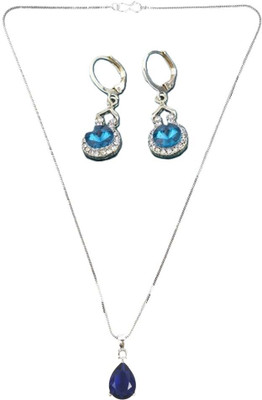SKG Fashions Stone Blue, Blue Jewellery Set(Pack of 1)