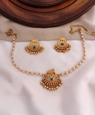 RIENTA JWL Alloy Gold-plated Gold Jewellery Set(Pack of 3)