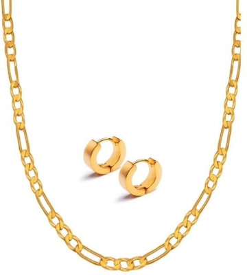 Juneja Enterprises Brass Gold Jewellery Set(Pack of 1)