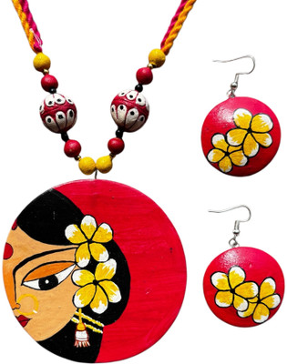 Mornny Terracotta Red Jewellery Set(Pack of 1)