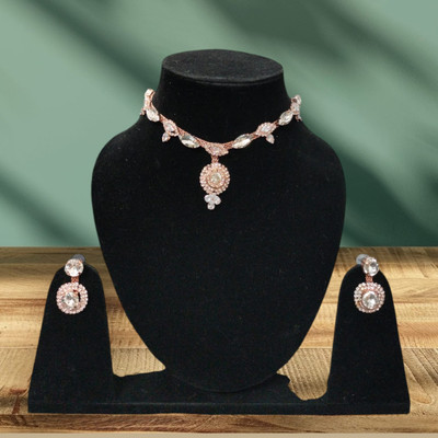 Vitorini Alloy White Jewellery Set(Pack of 2)