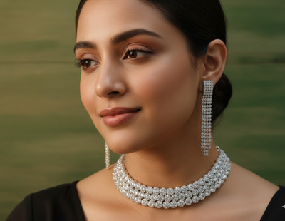 Tarannum fashion store Alloy Silver Silver Jewellery Set(Pack of 1)