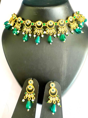 NIKYANKA Brass Gold-plated Gold Jewellery Set(Pack of 3)