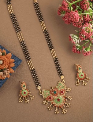 Pradarshan Alloy Gold-plated Multicolor Jewellery Set(Pack of 1)