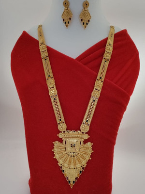 DENISHA Brass, Copper Gold-plated Gold Jewellery Set(Pack of 1)