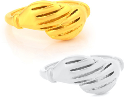 Dzinetrendz Brass Gold-plated, Silver Silver, Yellow Jewellery Set(Pack of 1)