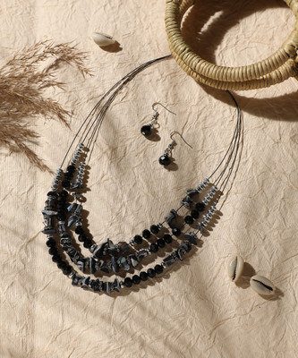 SOHI Alloy Silver Multicolor Jewellery Set(Pack of 3)