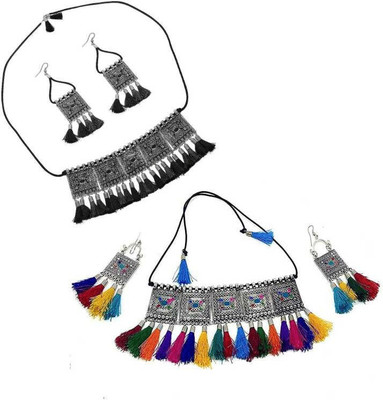 Lathar Alloy Multicolor Jewellery Set(Pack of 2)