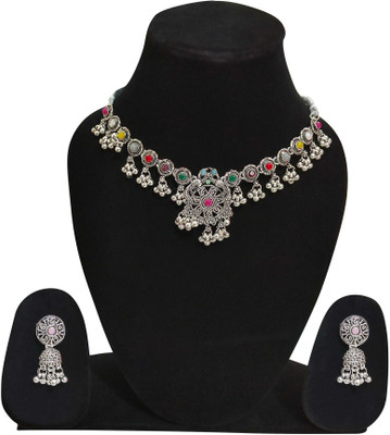 eloise Alloy Sterling Silver Multicolor Jewellery Set(Pack of 1)