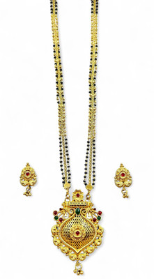 Antiquejewellry Alloy Gold-plated Multicolor Jewellery Set(Pack of 1)