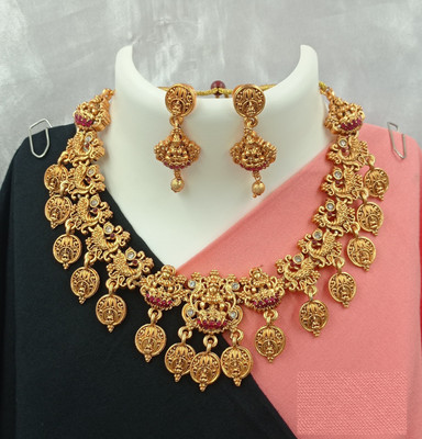 Shilpa Creation Alloy Gold Jewellery Set(Pack of 1)