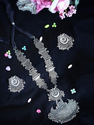 Lathar Alloy Silver Jewellery Set(Pack of 1)