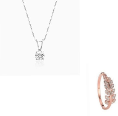 MAATRCHAAYA Brass, Copper, Sterling Silver Copper, Sterling Silver, Gold-plated, Silver Silver, Rose Gold Jewellery Set(Pack of 2)