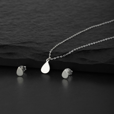 CARLTON LONDON Sterling Silver Gold-plated Silver Jewellery Set(Pack of 1)