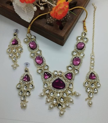 amulet aura Alloy Silver Purple, White Jewellery Set(Pack of 1)