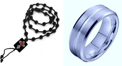 KINGSTYLEIMPEX Dori, Alloy Black, Silver Jewellery Set(Pack of 1)