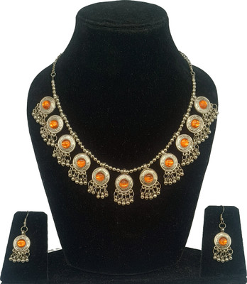 AD Fashion Store Alloy Orange Jewellery Set(Pack of 1)
