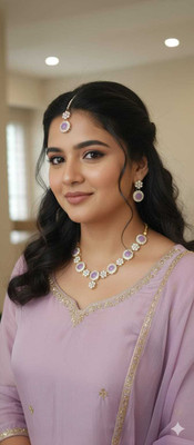 ICG Alloy Platinum White Jewellery Set(Pack of 1)