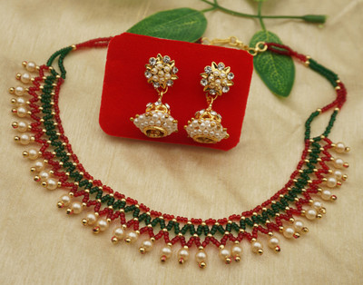 PINAAKA DARINI Alloy Gold-plated Gold Jewellery Set(Pack of 2)