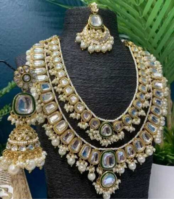RDFASHION Alloy White Jewellery Set(Pack of 1)