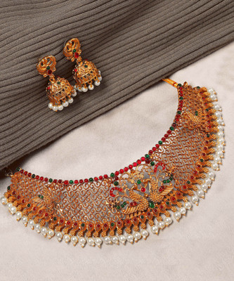 Nagneshi Art Alloy Gold-plated Multicolor Jewellery Set(Pack of 1)