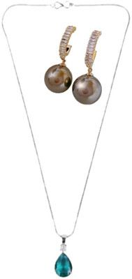 SRK Fashions Alloy Green, Black Jewellery Set(Pack of 1)