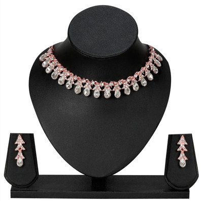 maayeri JEWELS Alloy Gold-plated Rose Gold Jewellery Set(Pack of 1)