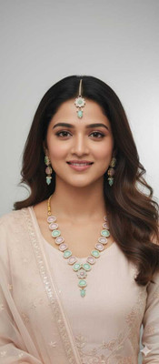 ICG Alloy Gold-plated Multicolor Jewellery Set(Pack of 1)