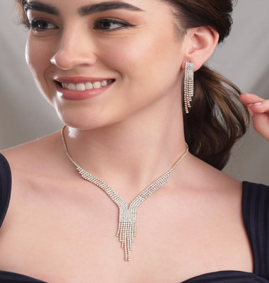 OChori Brass, Alloy Silver, Brass Silver Jewellery Set(Pack of 1)