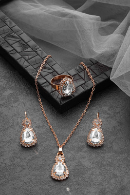 ASCEND Alloy Silver Silver Jewellery Set(Pack of 5)