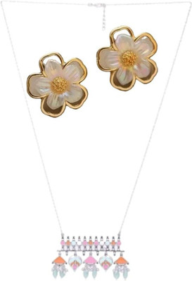 SKG Fashions Stone Multicolor, Gold Jewellery Set(Pack of 1)