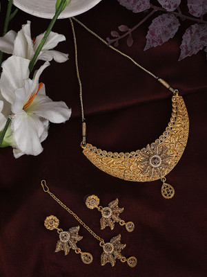 Angel In You Alloy Gold-plated Gold Jewellery Set(Pack of 1)