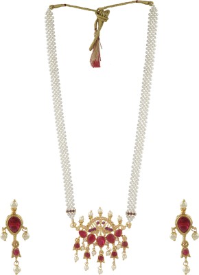 Anuradha Art jewellery Metal Gold Jewellery Set(Pack of 1)