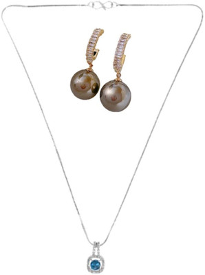 SKG Fashions Stone Blue, Black Jewellery Set(Pack of 1)