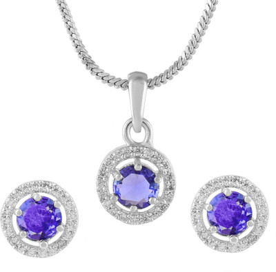 Admier Brass Silver Jewellery Set(Pack of 2)