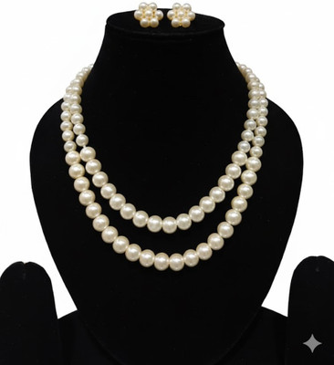 Samyak Fashions Crystal White Jewellery Set(Pack of 1)