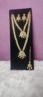 Hemafs Alloy Gold-plated Gold Jewellery Set(Pack of 1)