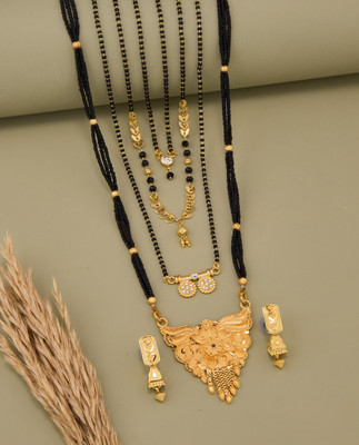 TheSanga Brass Gold-plated Gold Jewellery Set(Pack of 1)