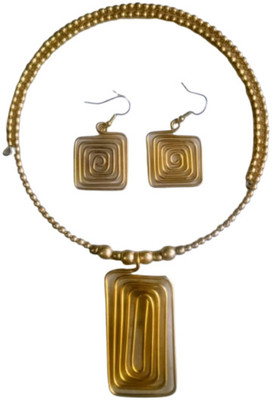 gramosetu Brass Gold Jewellery Set(Pack of 1)