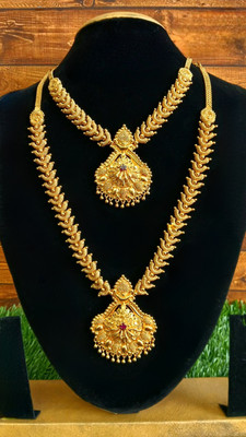 mgm collection Copper Gold-plated Gold Jewellery Set(Pack of 1)