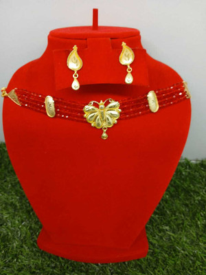 Amanath Alloy Brown Jewellery Set(Pack of 1)
