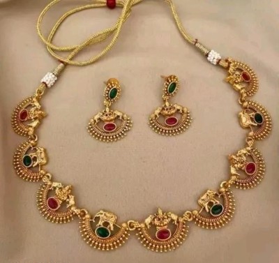 GOLDBLING Copper Gold-plated Multicolor Jewellery Set(Pack of 1)