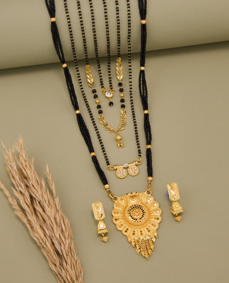 TheSanga Brass Gold-plated Gold Jewellery Set(Pack of 1)