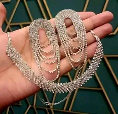 THETRENDD Alloy Silver Jewellery Set(Pack of 1)