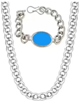 ZUKHRUF Stainless Steel Silver Silver Jewellery Set(Pack of 2)